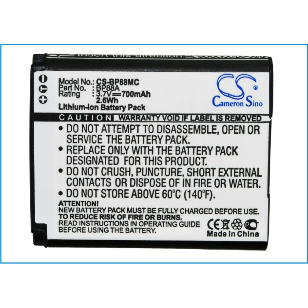 Camera Battery Samsung CS-BP88MC