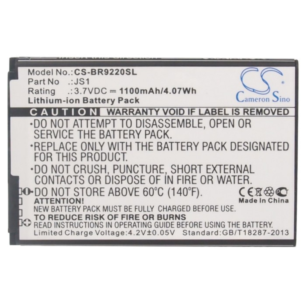 Mobile Phone Battery Blackberry CS-BR9220SL