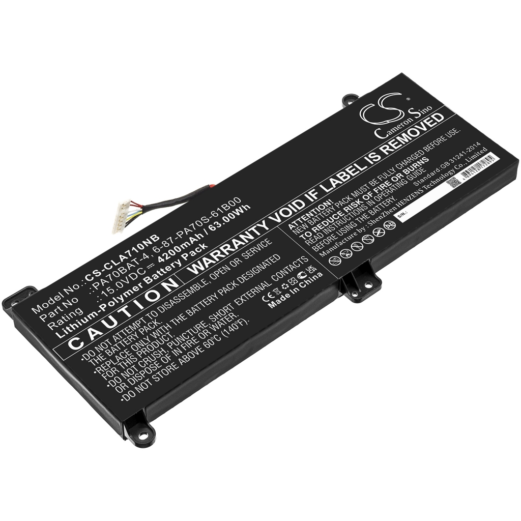 Notebook battery HASEE Kingbook G99E (CS-CLA710NB)