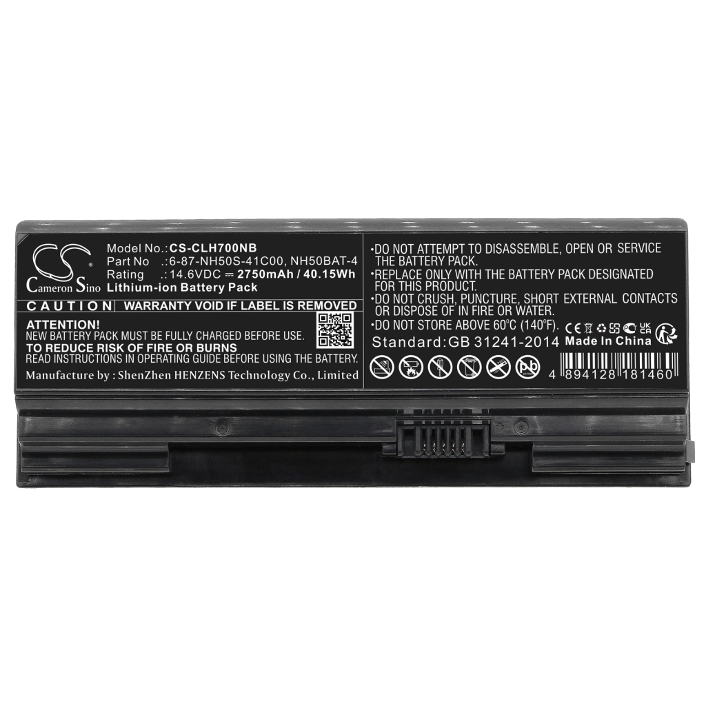 Notebook battery HASEE G7-CT7NK