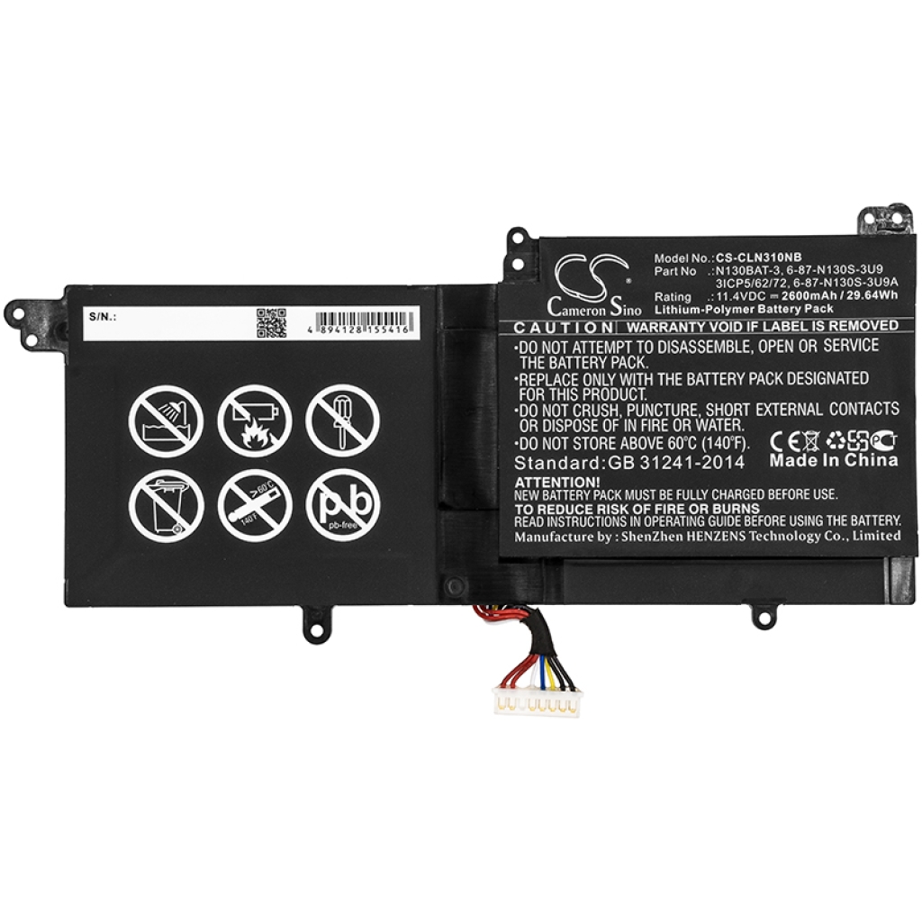 Notebook battery Tuxedo System76 Galago Pro 3 (CS-CLN310NB)