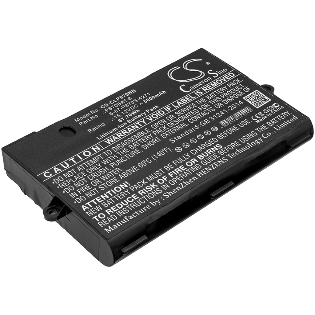 Notebook battery Sager CS-CLP870NB