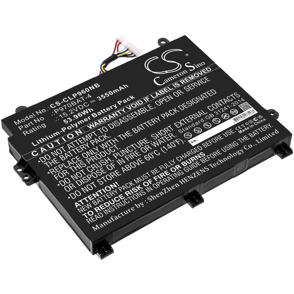Laptop akkumulátorok Sager NP2950(P955ET1) (CS-CLP960NB)