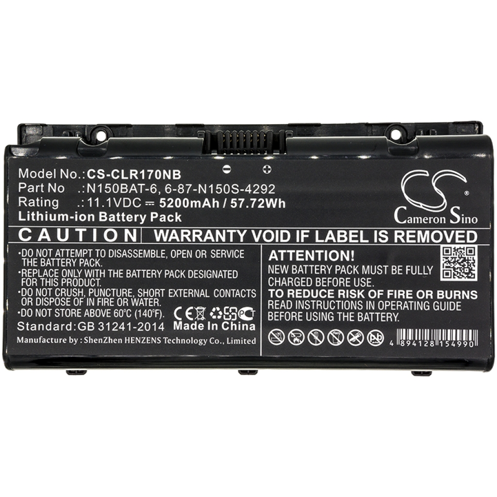 Notebook battery CLEVO CS-CLR170NB