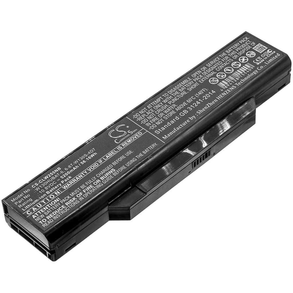 Notebook battery CLEVO W130Hx (CS-CLW255NB)