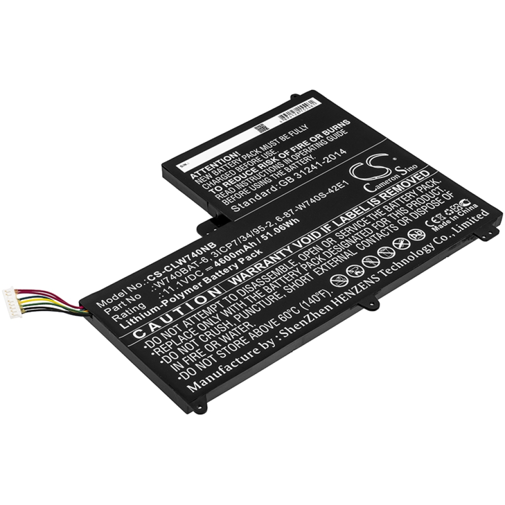 Notebook battery Sager NP2740 (CS-CLW740NB)