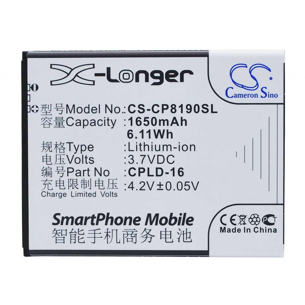 Mobile Phone Battery Coolpad CS-CP8190SL