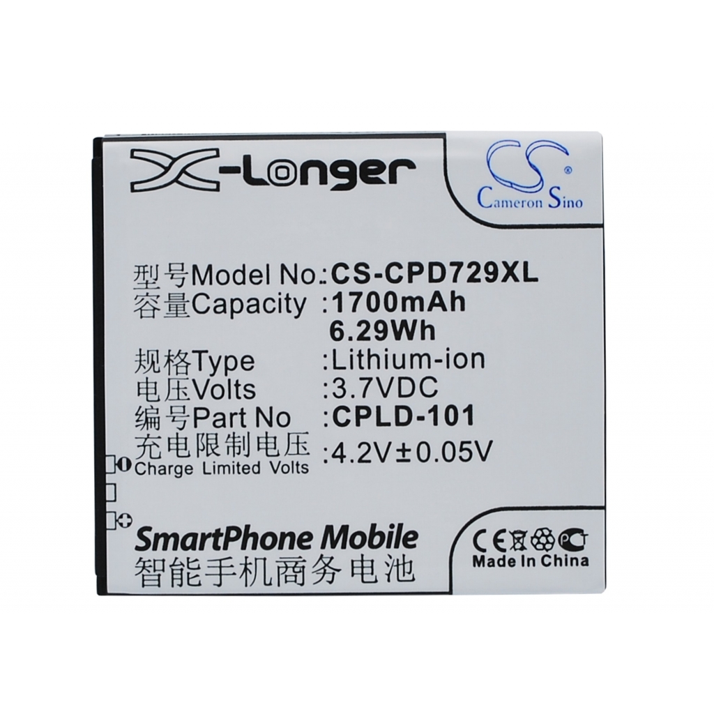 Mobile Phone Battery Coolpad CS-CPD729XL
