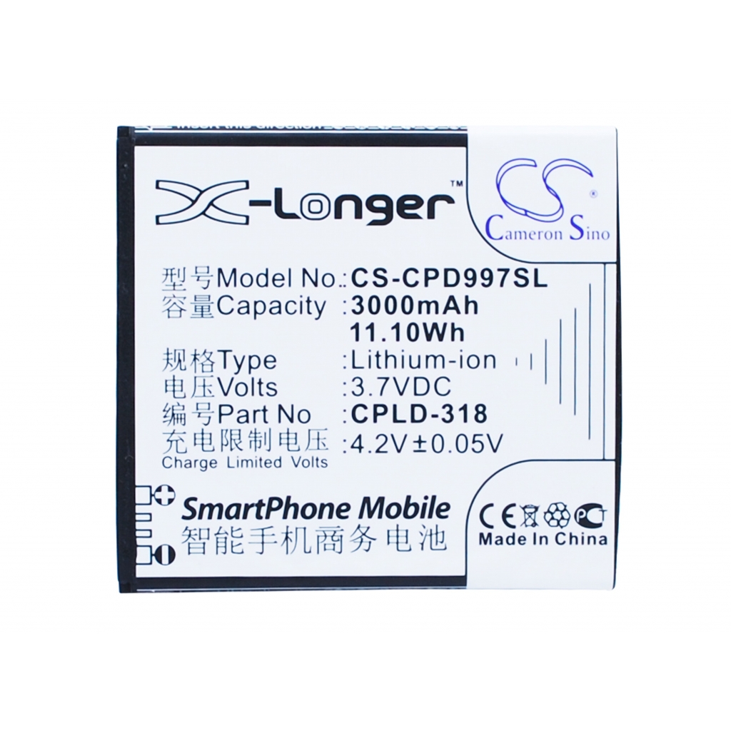 Mobile Phone Battery Coolpad CS-CPD997SL