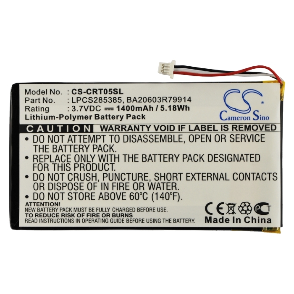 Batteries MP3, MP4, PMP Battery CS-CRT05SL