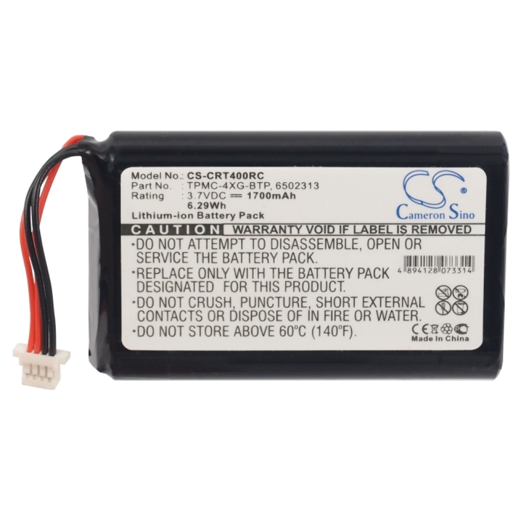 Remote Control Battery Crestron TPMC-4XG-B (CS-CRT400RC)