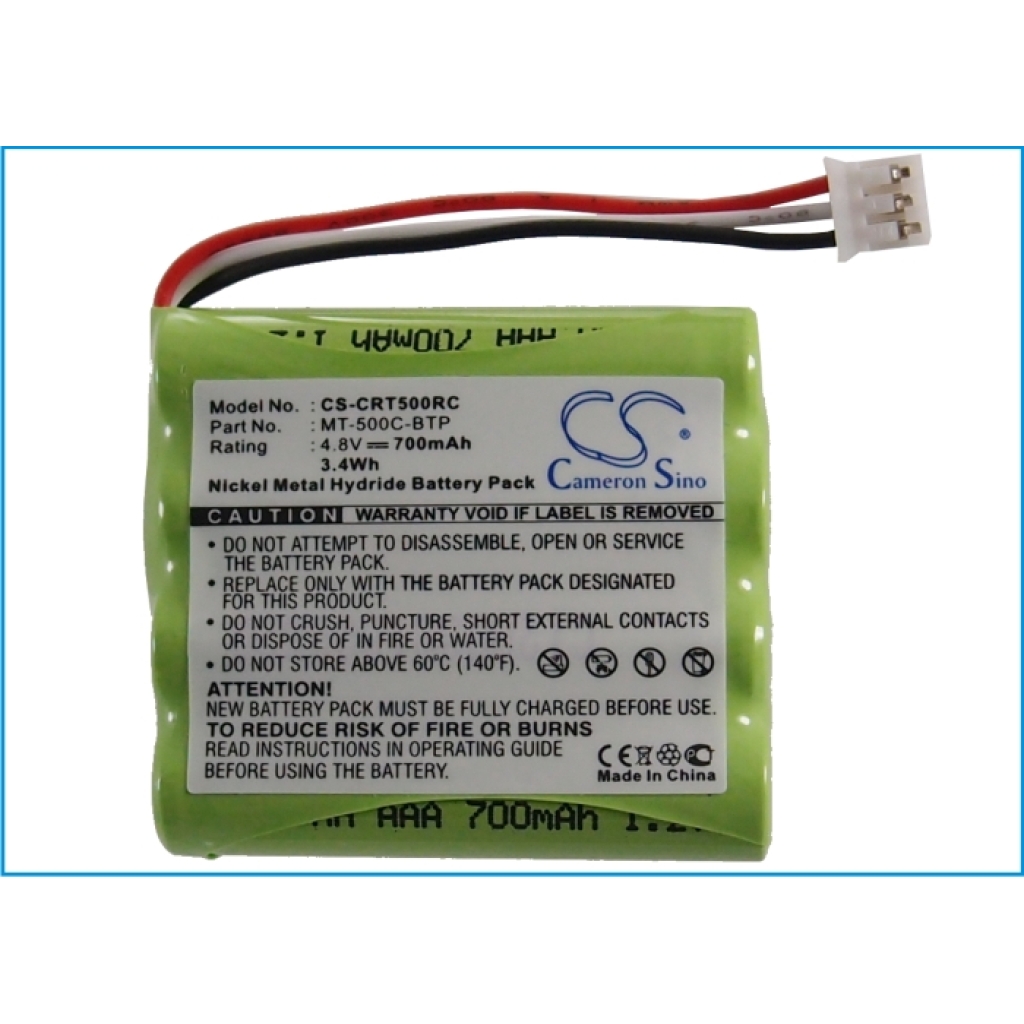 Battery Replaces MT-500C-BTP