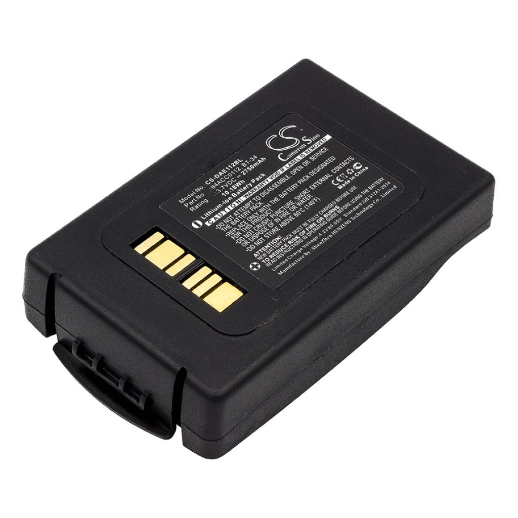 Batteries BarCode, Scanner Battery CS-DAE112BL