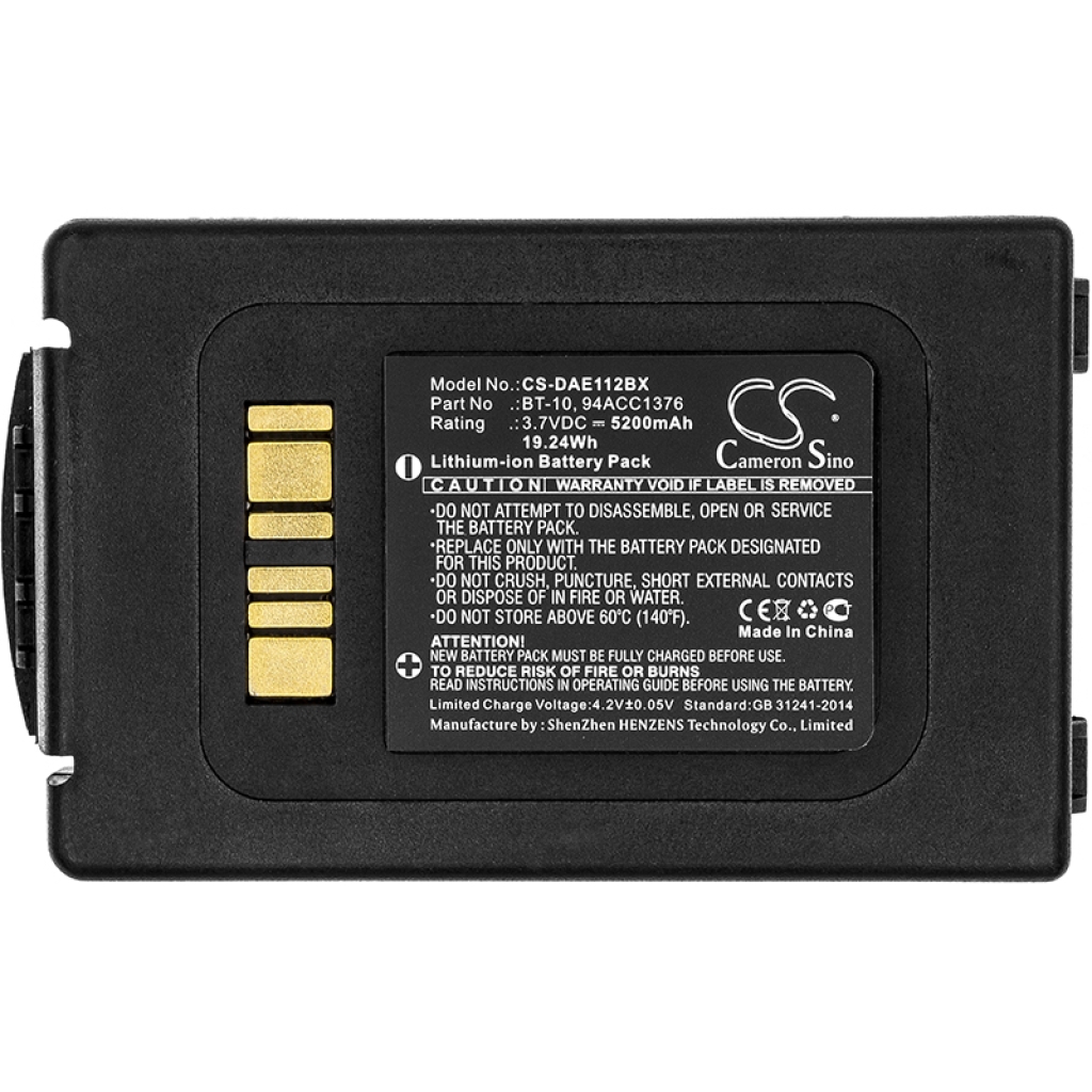 Batteries BarCode, Scanner Battery CS-DAE112BX