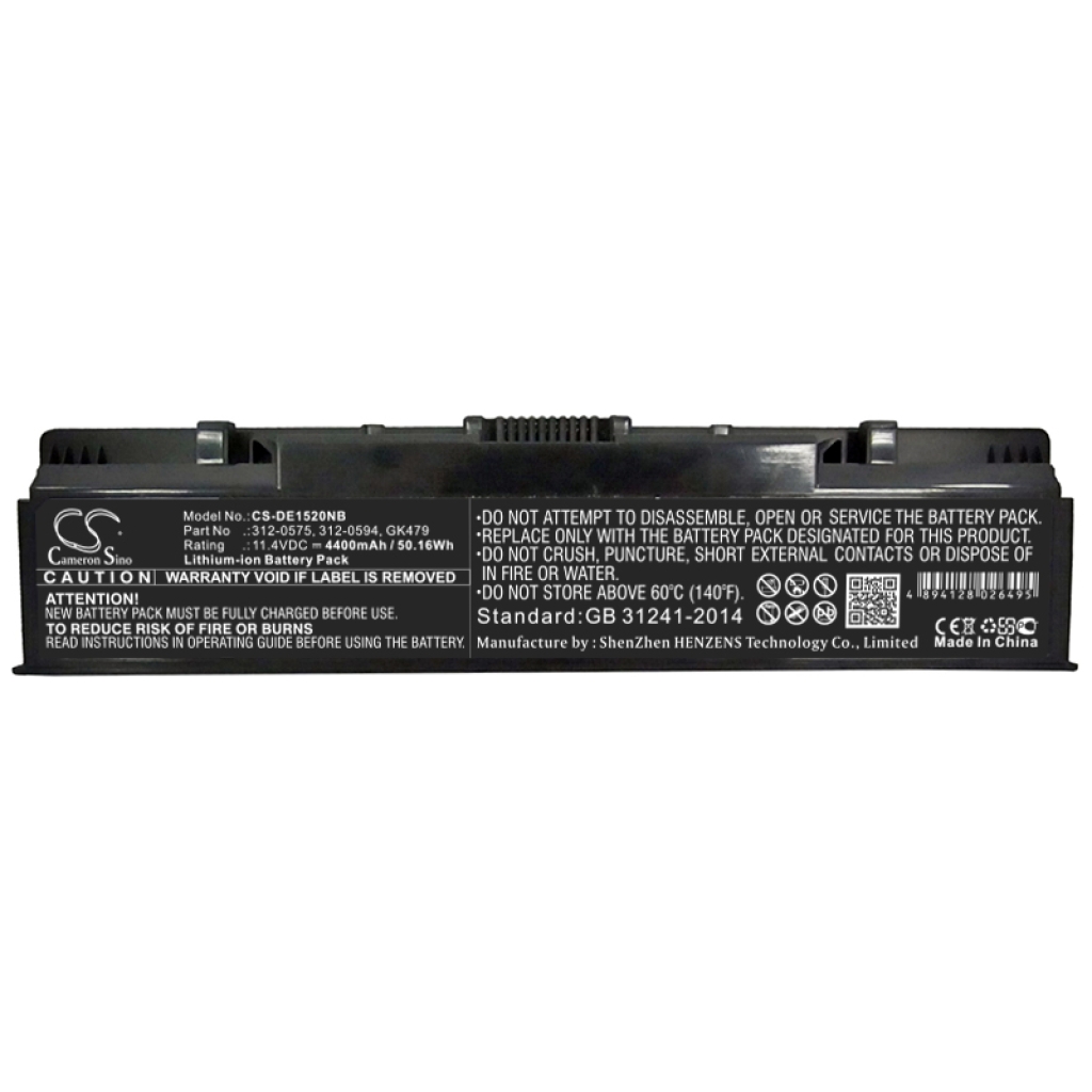 Notebook battery DELL CS-DE1520NB