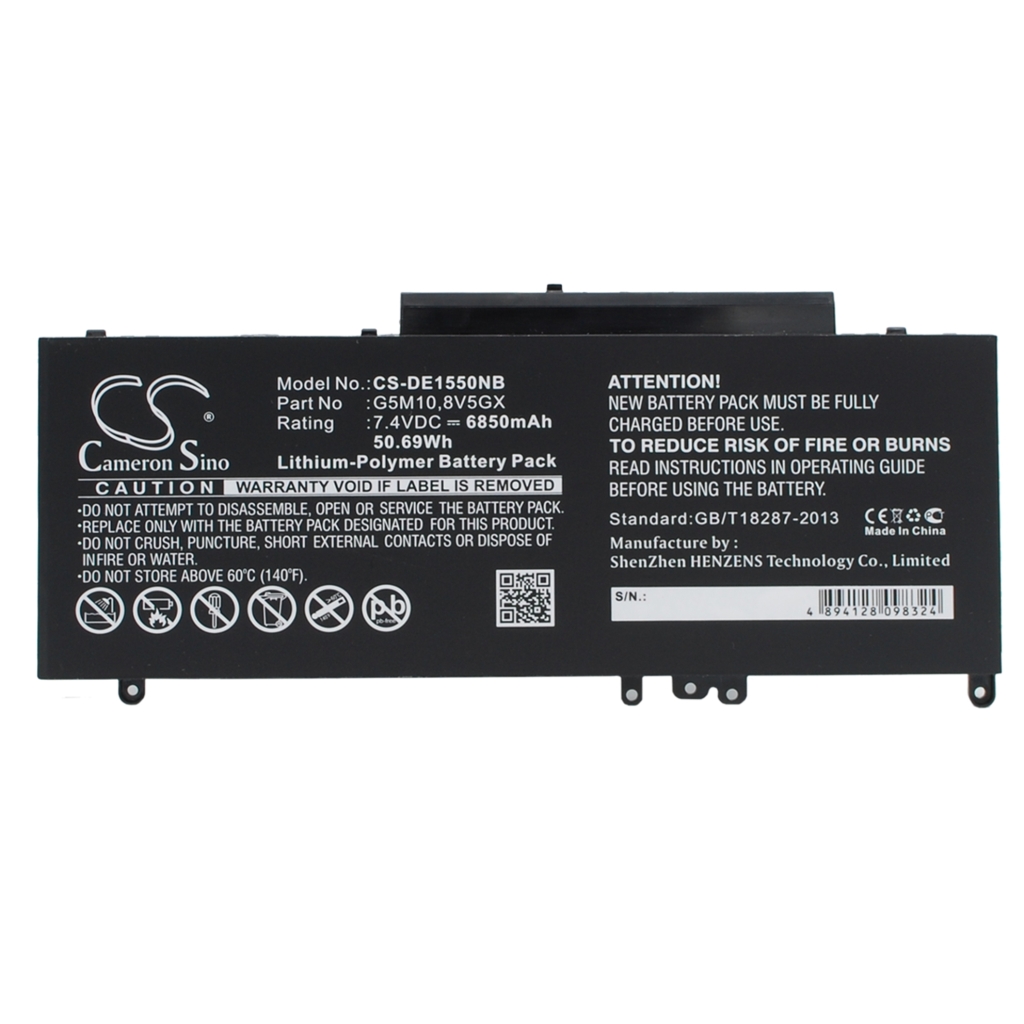 Notebook battery DELL CS-DE1550NB