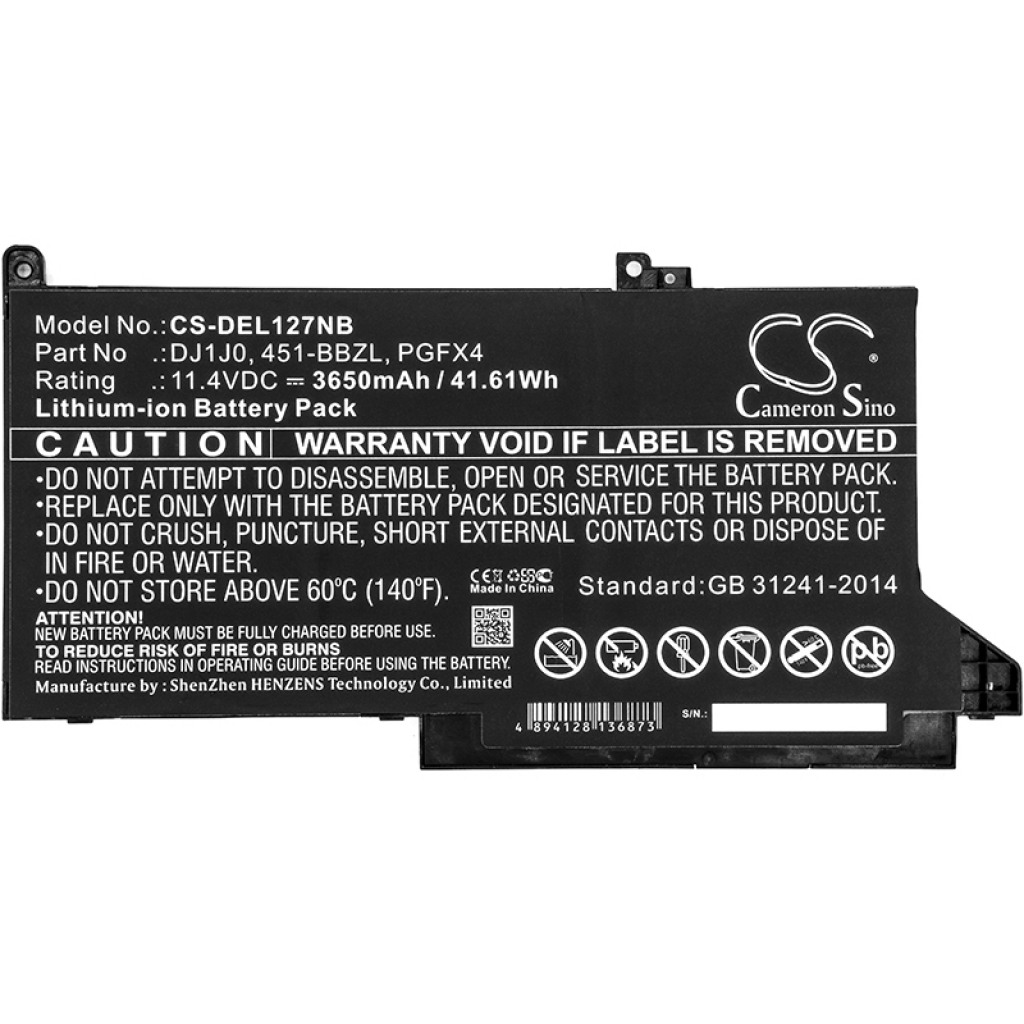 Notebook battery DELL CS-DEL127NB