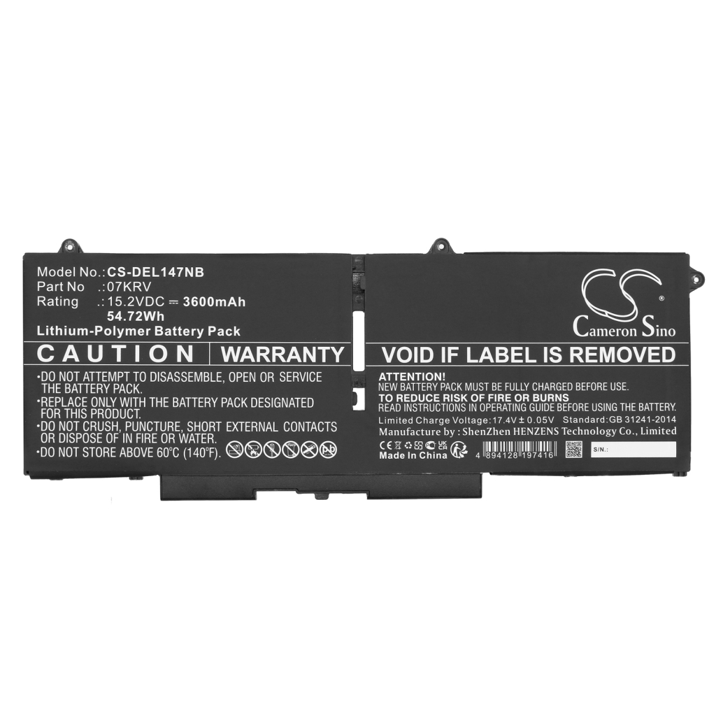 Notebook battery DELL CS-DEL147NB