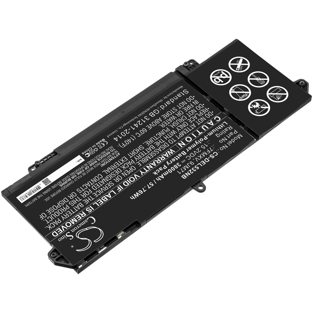 Notebook battery DELL CS-DEL532NB