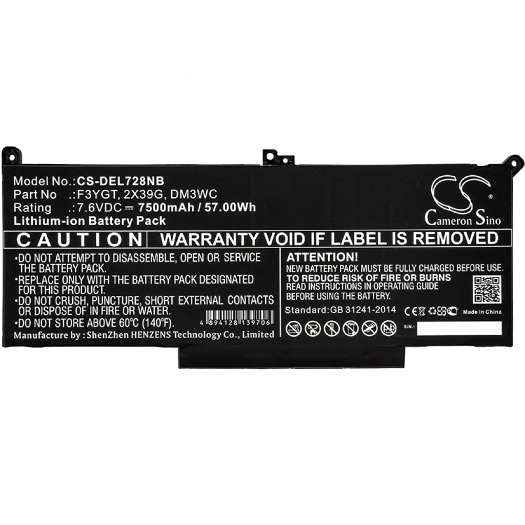 Notebook battery DELL CS-DEL728NB