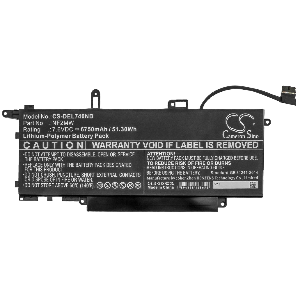 Notebook battery DELL CS-DEL740NB