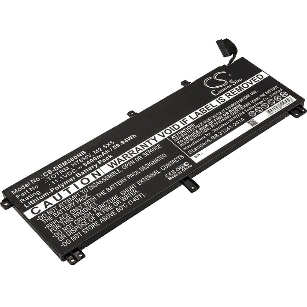 Notebook battery DELL CS-DEM380NB