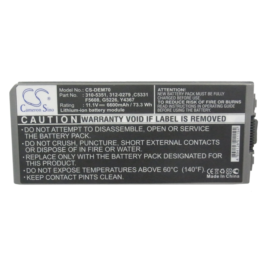 Notebook battery DELL CS-DEM70NB