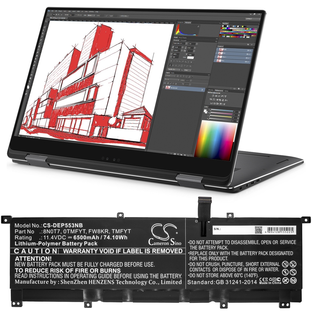 Laptop akkumulátorok DELL CS-DEP553NB