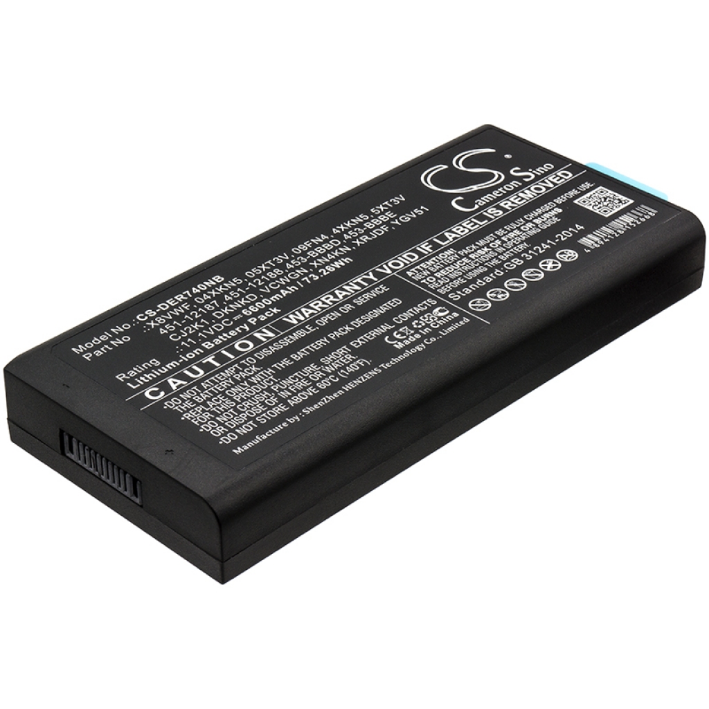 Notebook battery DELL CS-DER740NB