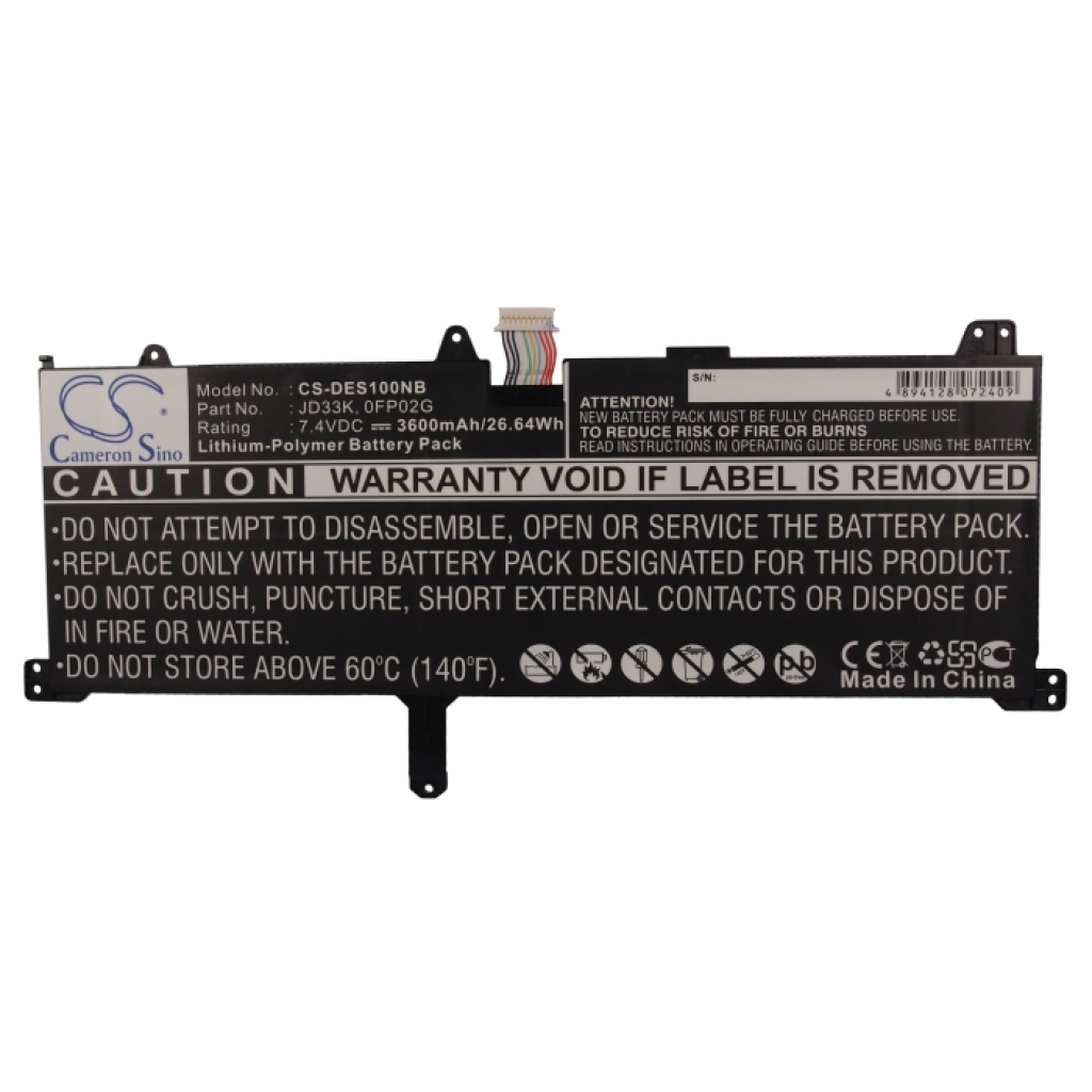 Notebook battery DELL CS-DES100NB