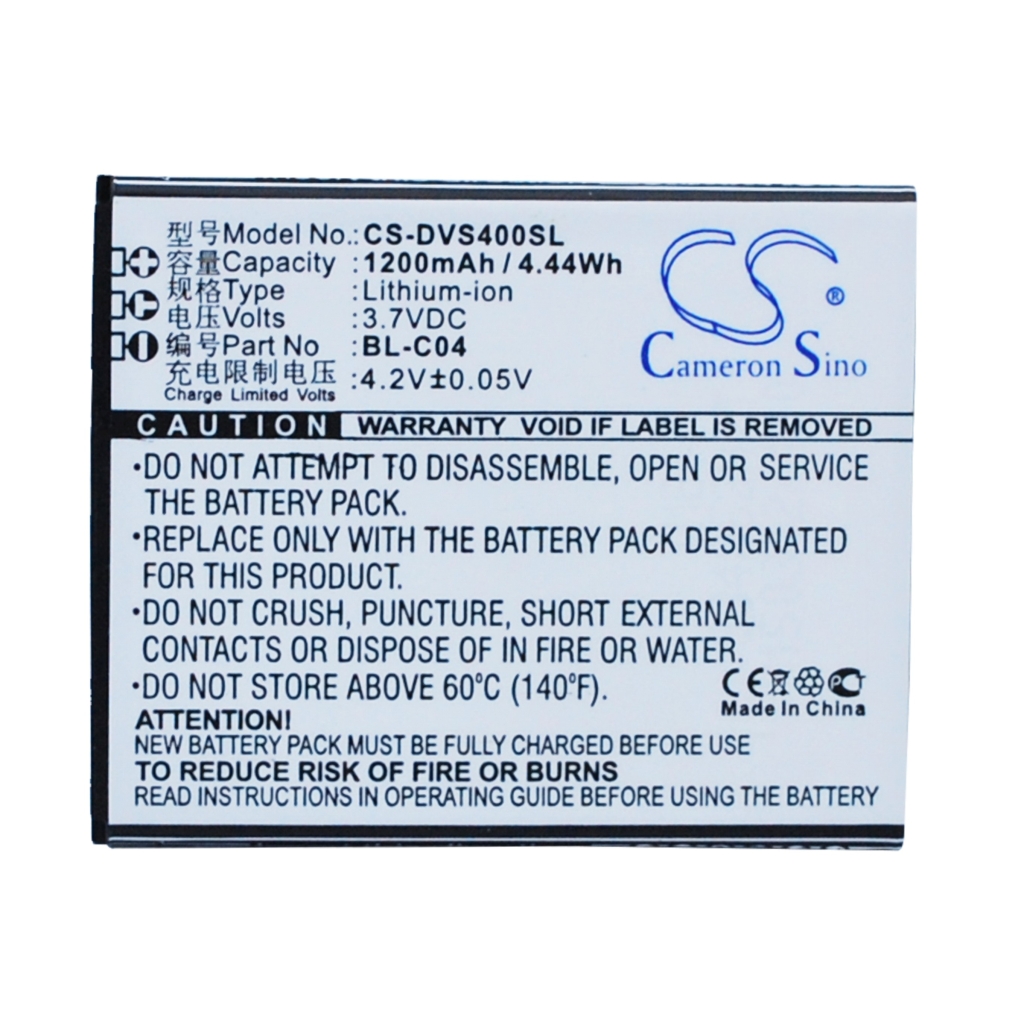 Mobile Phone Battery DOOV iSuper S1K (CS-DVS400SL)