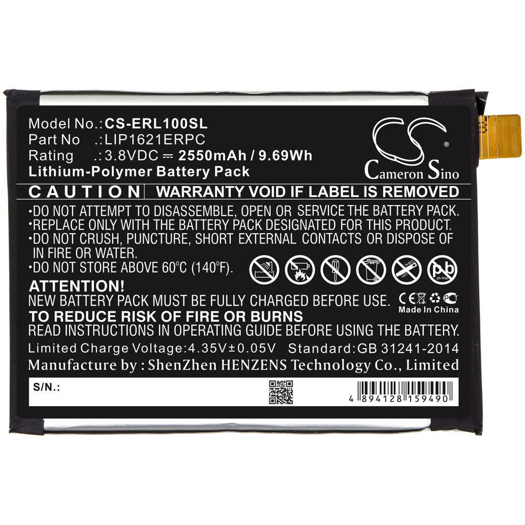 Mobile Phone Battery Sony CS-ERL100SL