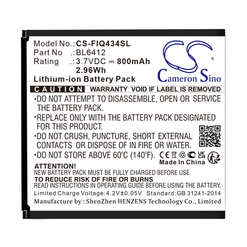 Mobile Phone Battery Fly IQ434 (CS-FIQ434SL)