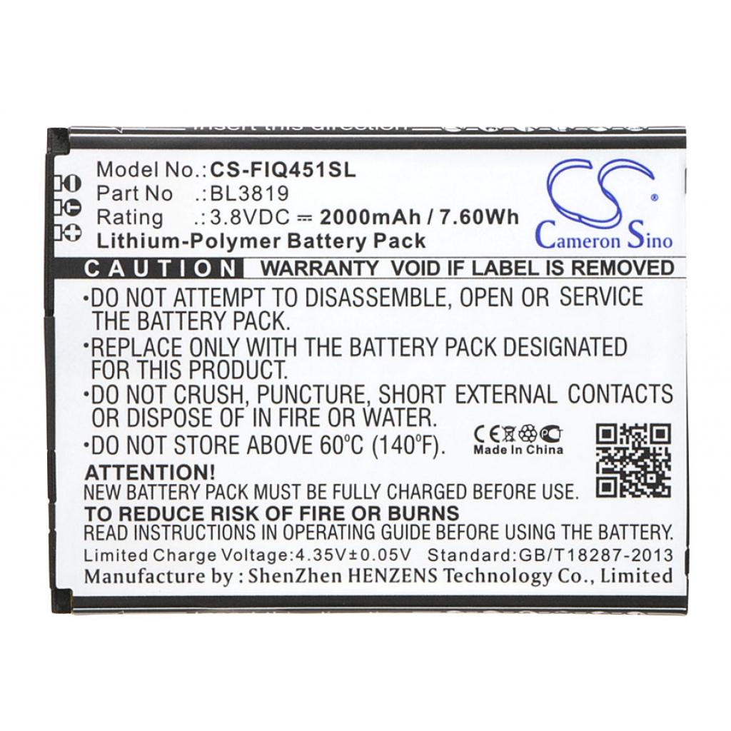 Mobile Phone Battery Fly CS-FIQ451SL