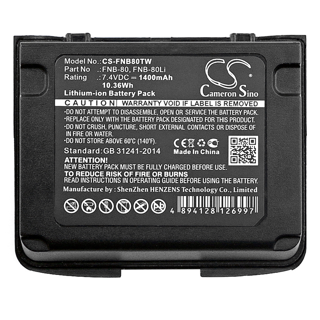 Two-Way Radio Battery Vertex VX-6E (CS-FNB80TW)