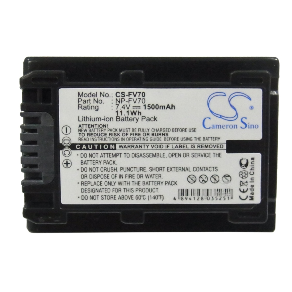 Camera Battery Sony HDR-TD10E (CS-FV70)