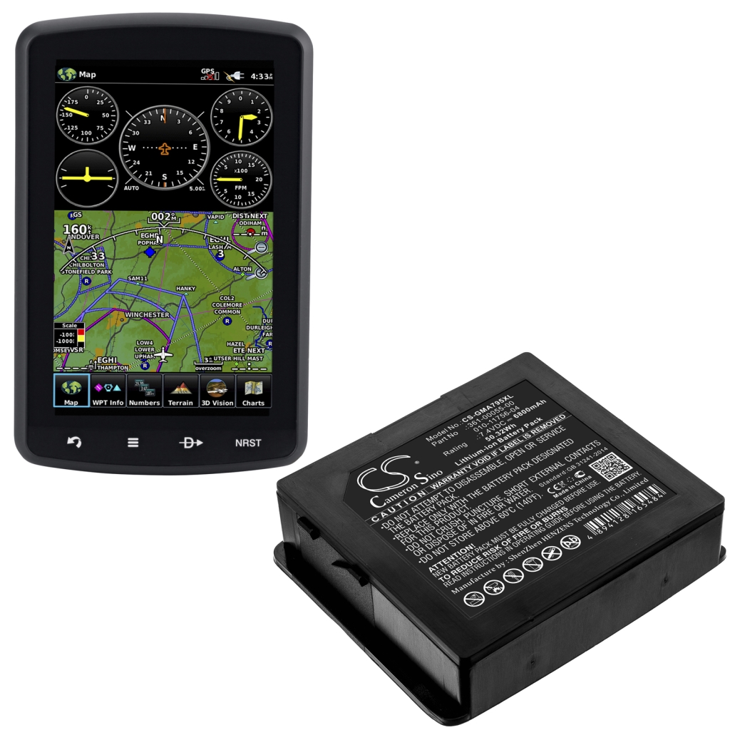 Akkumulátorok a navigációhoz (GPS) Garmin CS-GMA795XL