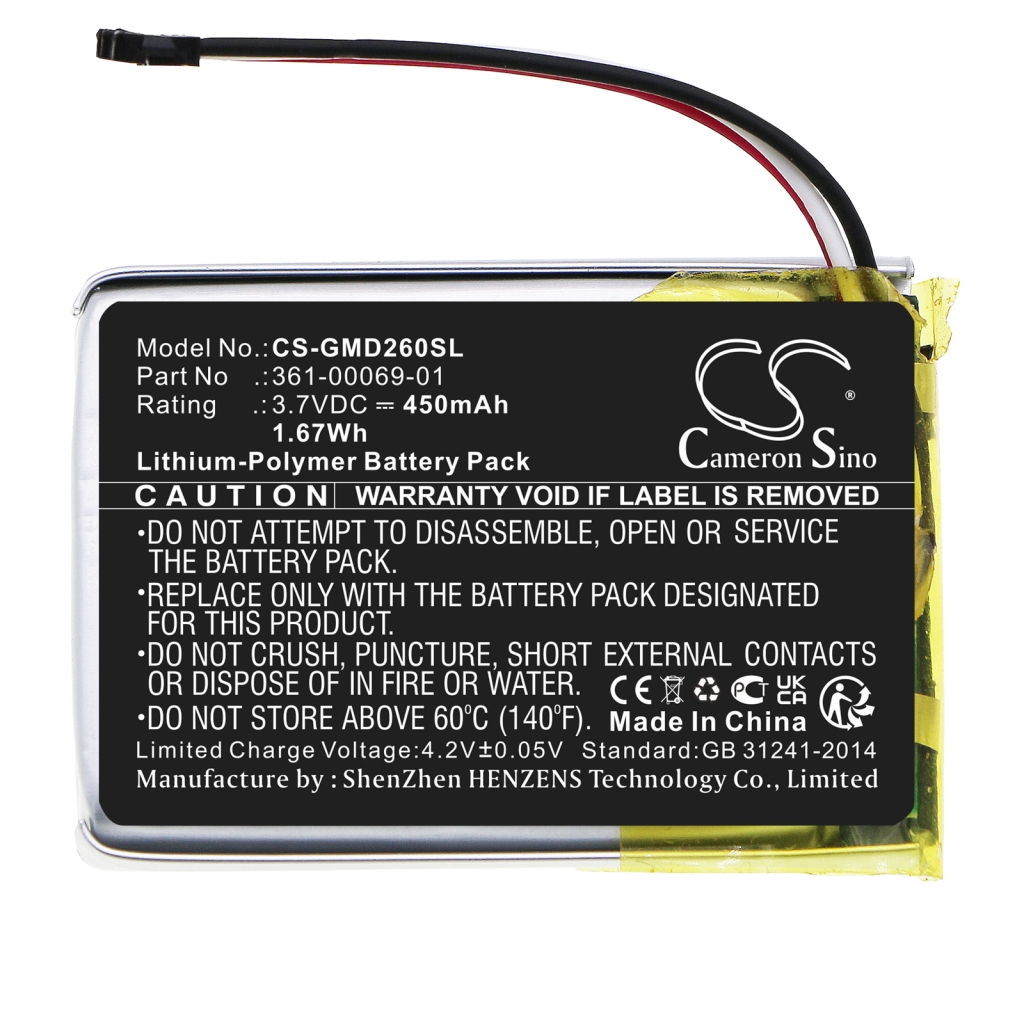 Dog Collar Battery Garmin CS-GMD260SL