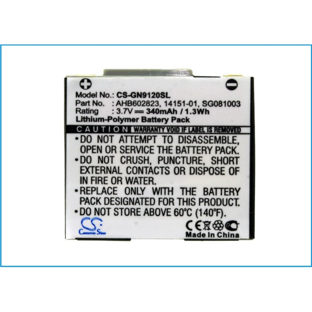 Batteries Wireless Headset Battery CS-GN9120SL