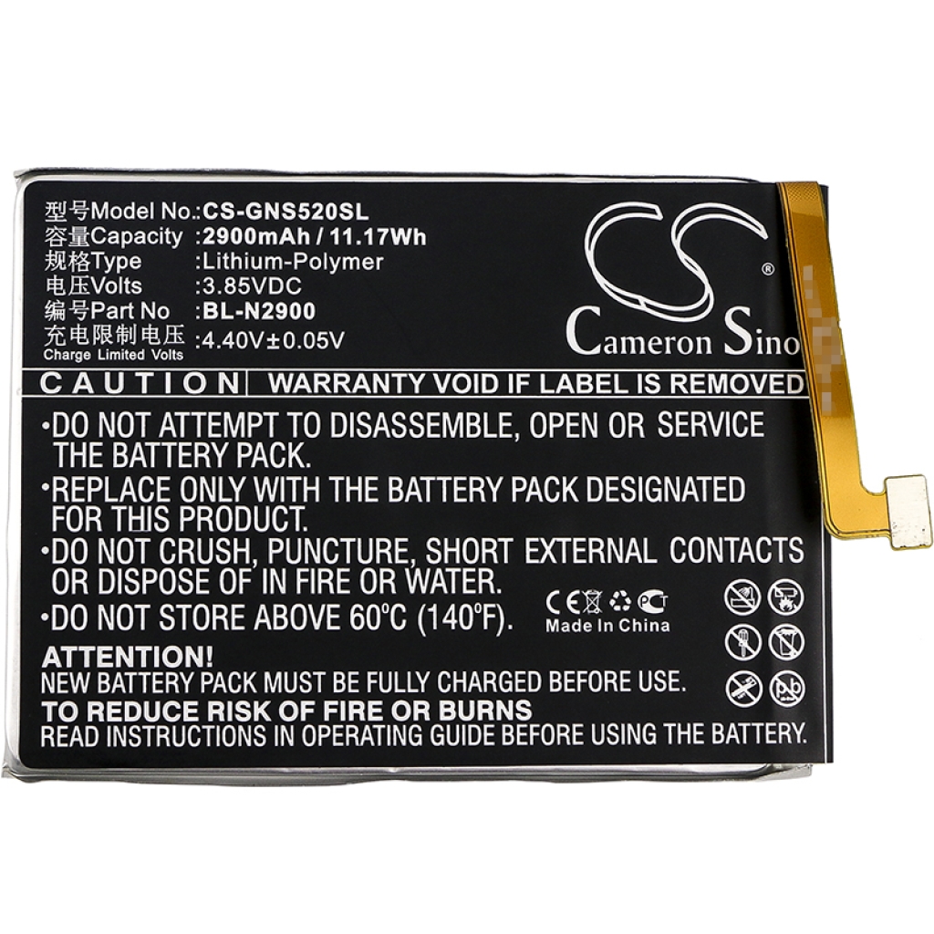 Mobile Phone Battery GIONEE CS-GNS520SL