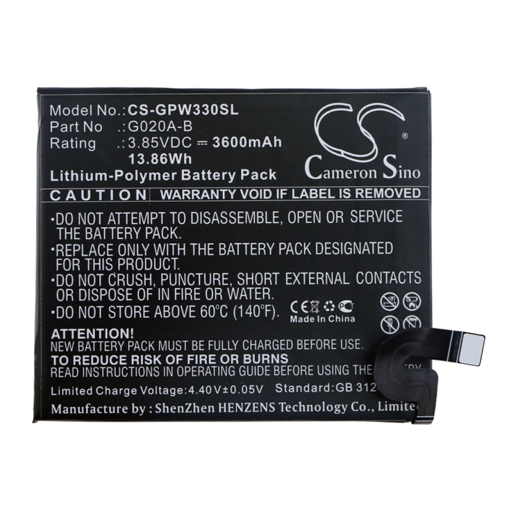 Mobile Phone Battery Google G020C (CS-GPW330SL)