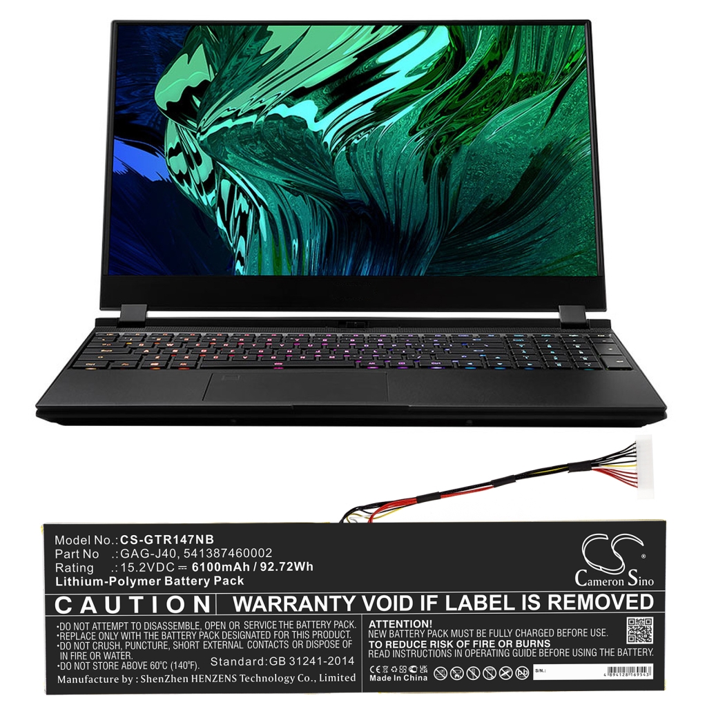 Laptop akkumulátorok Aorus 17 YA Gaming (CS-GTR147NB)