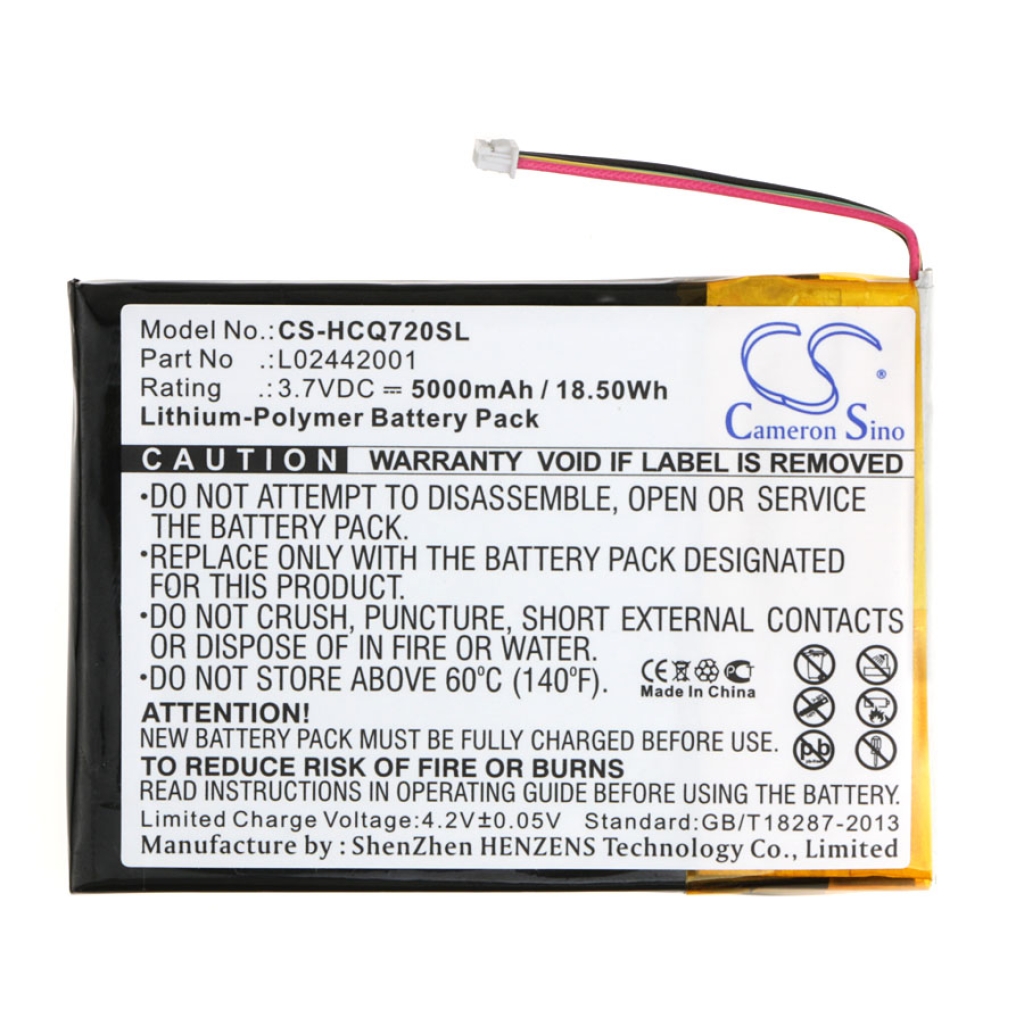 Tablet Battery HP CS-HCQ720SL