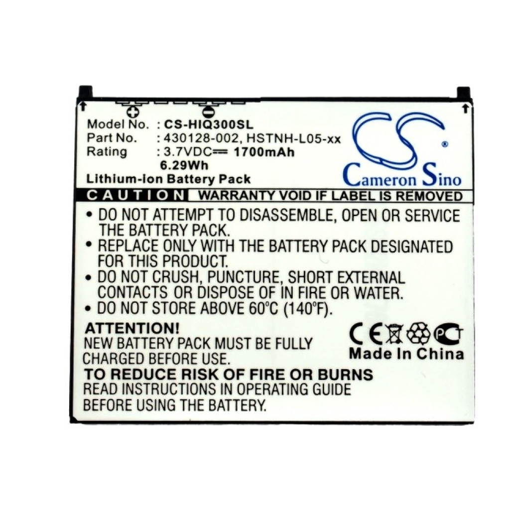 Tablet Battery HP CS-HIQ300SL