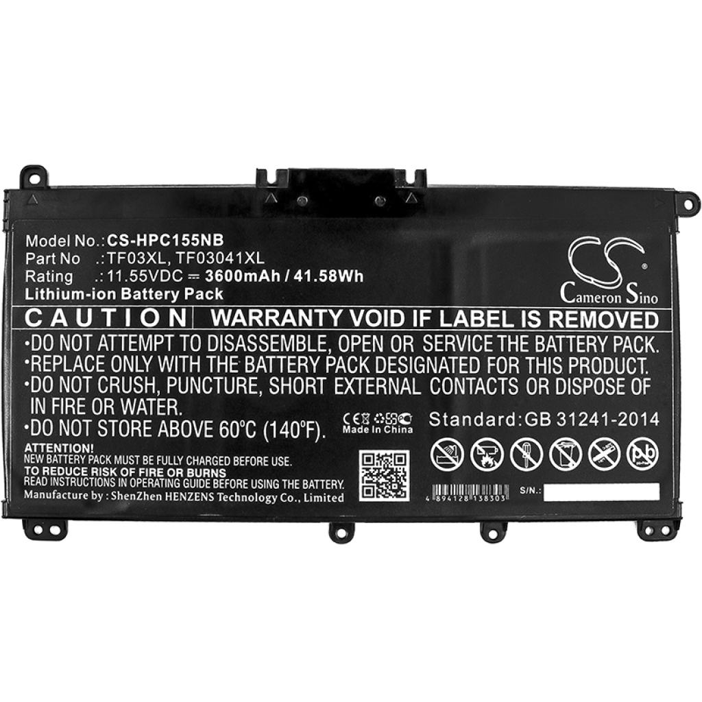 Notebook battery HP 14-bp002TU (CS-HPC155NB)