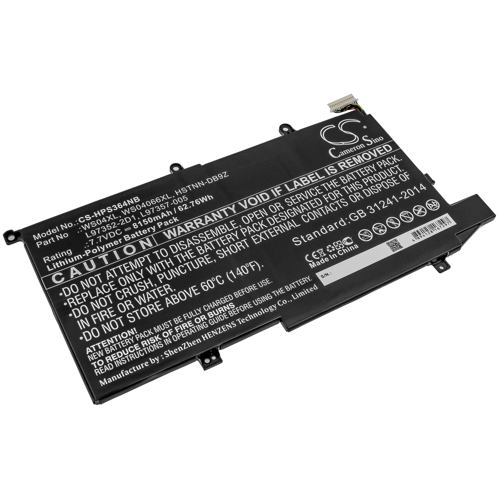 Notebook battery HP SPECTRE X360 14-EA0083TU (CS-HPS364NB)