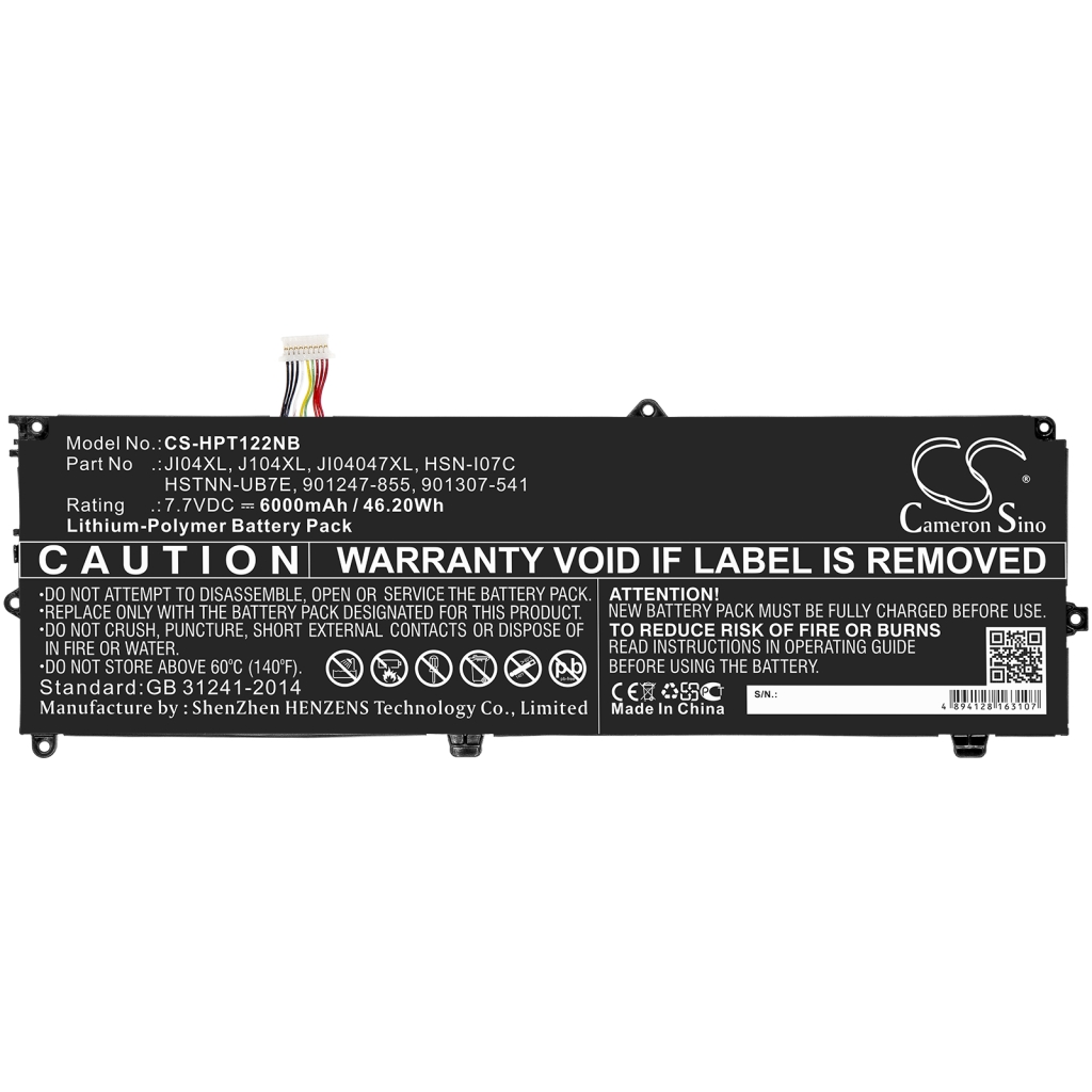 Notebook battery HP CS-HPT122NB