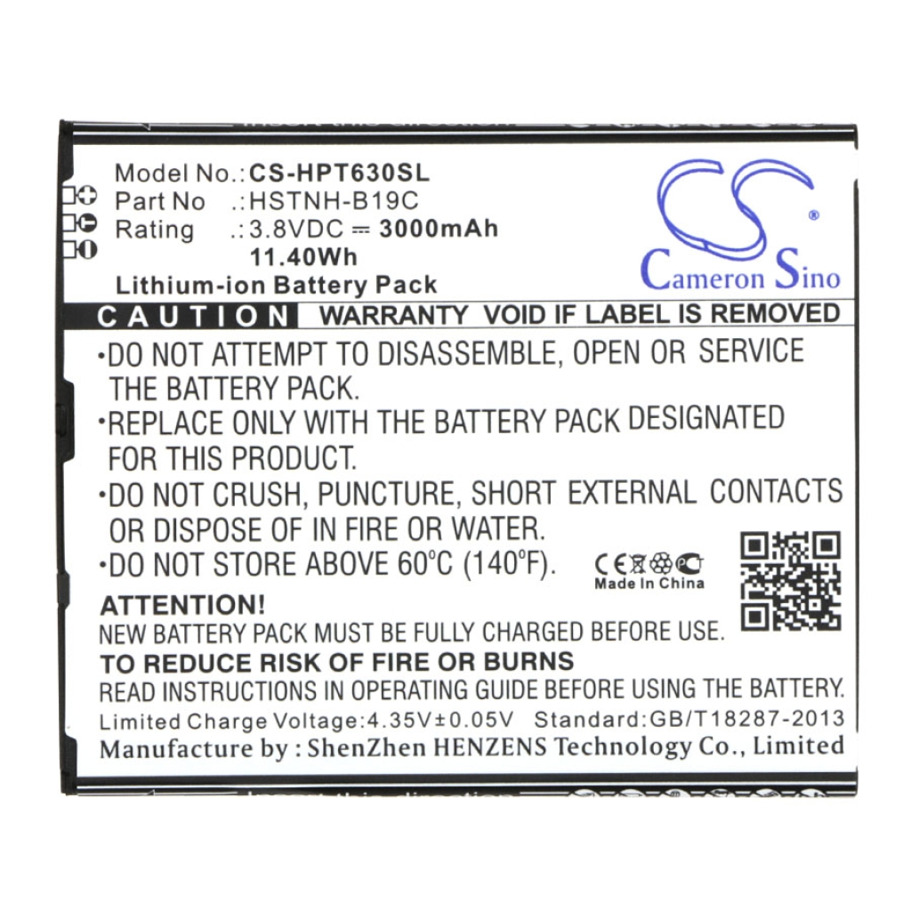 Tablet Battery HP CS-HPT630SL