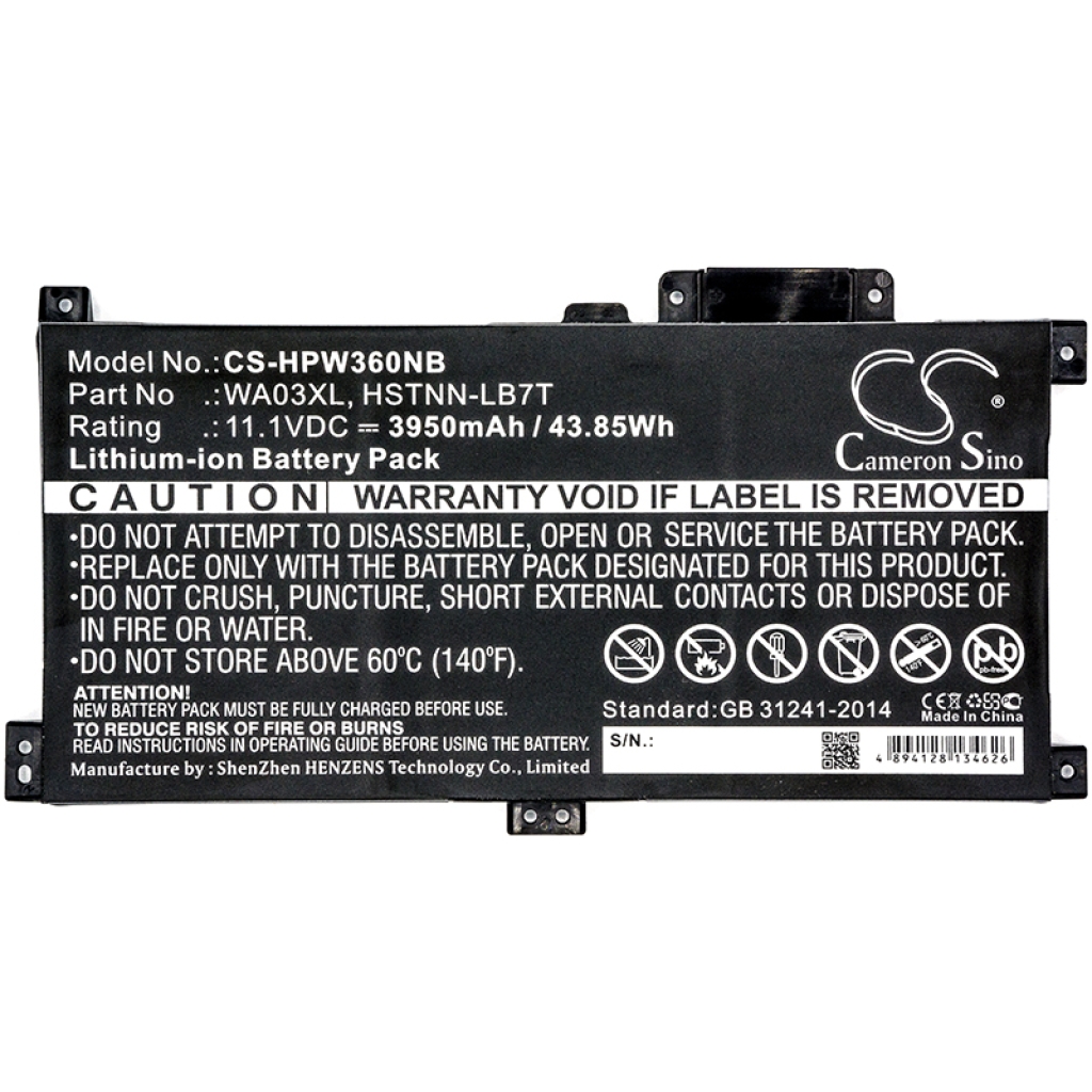 Notebook battery HP Pavilion X360 15-BR005NH (CS-HPW360NB)