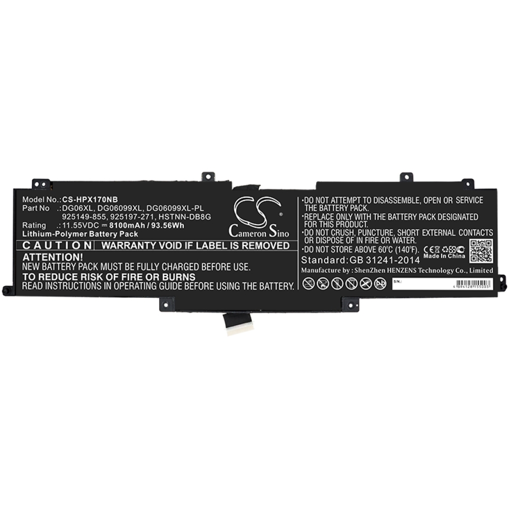 Notebook battery HP CS-HPX170NB